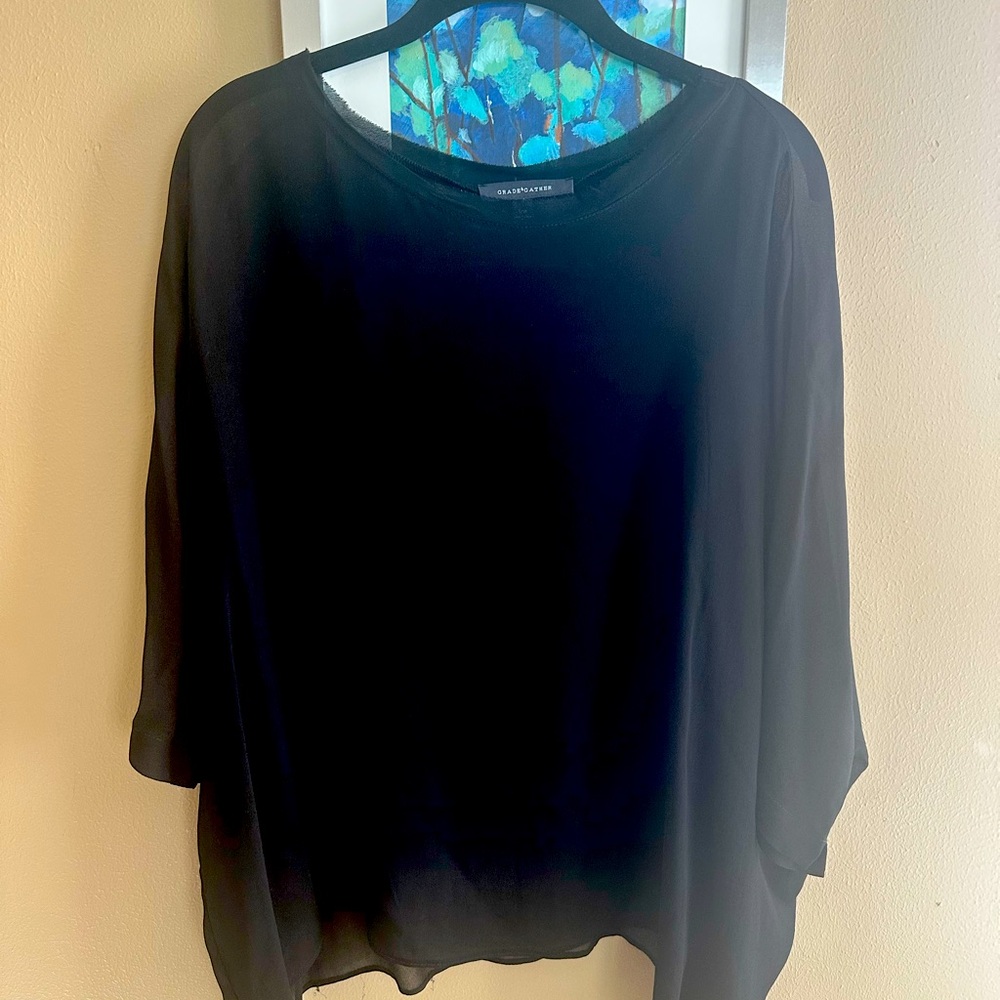 Black Sheer Top
